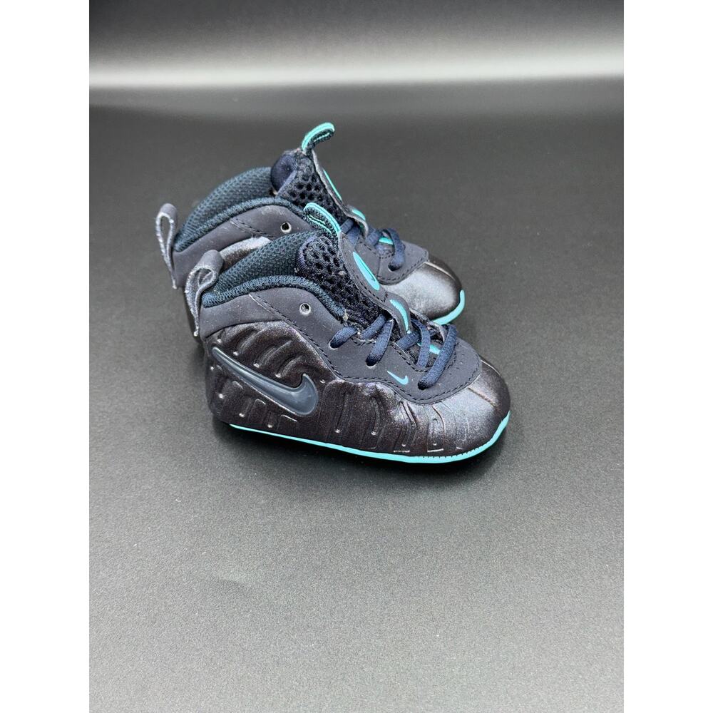 Nike Lil' Posite Pro CB Dark Obsidian Light Aqua Crib Bootie
